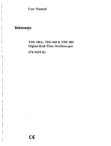 Tektronix TDS 340A User manual