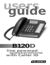 Teledex B120D User manual