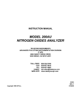 Teledyne 200AU User manual