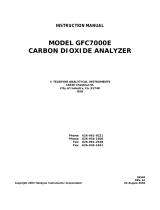 Teledyne GFC7000E User manual