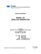 Teledyne 701 User manual