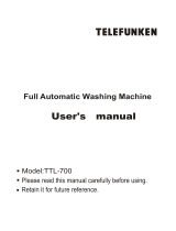 Telefunken TTL-700 User manual