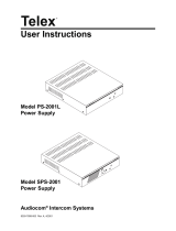 Telex SPS-2001L User manual