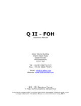 Telex Q II - FOH User manual