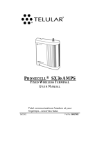 Telular SX3e User manual