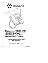 Telular SX5D GSM User manual