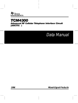 Texas Instruments TCM4300 User manual