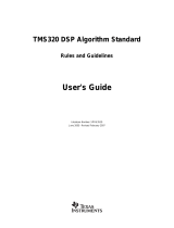 Texas Instruments TMS320 DSP User manual