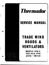 Thermador VCH-3 User manual