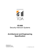 TOA Electronics VS-900 User manual