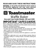 Toastmaster 245 User manual