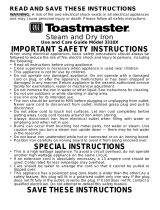 Toastmaster 3310X User manual