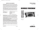 George Foreman GR39A User manual