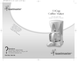 Toastmaster TCM12PW User manual