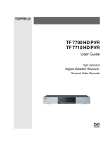 Topfield TF 7710 HD PVR User manual