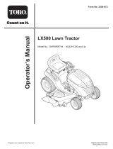 Toro LX500 User manual