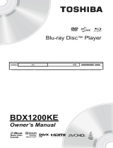 Toshiba BDX1200 User manual