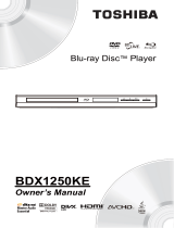 Toshiba BDX1250KE User manual
