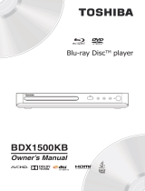 Toshiba BDX1500 User manual