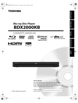 Toshiba BDX2000 User manual