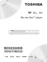 Toshiba BDX2550KB Owner's manual