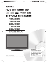Toshiba DV665/22 Owner's manual
