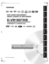 Toshiba DVR18 User manual