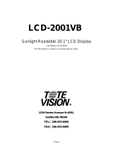 Tote Vision LCD-2001VB User manual