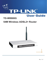 TP-LINK TD-W8900G User manual