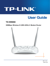 TP-LINK TD-W8968 User manual