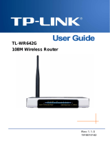 TP-LINK TL-WR642G - Wireless Router User manual