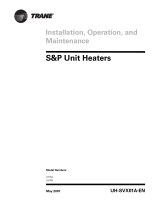 Trane S&P Unit Heaters User manual