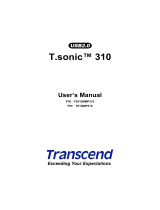 Transcend T.sonic 310 User manual