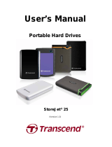 Transcend Information Computer Drive StoreJet 25 (Version 1.3) User manual