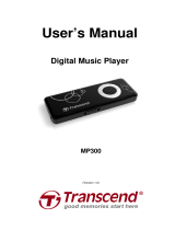 Transcend Information MP300 User manual