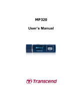 Transcend MP 320 User manual