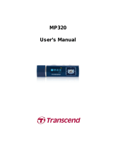 Transcend Information MP320 User manual