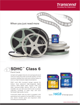 Transcend SDHC Class 6 User manual
