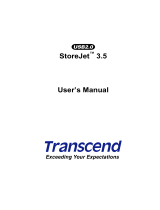 Transcend Information StoreJetTM 3.5 User manual