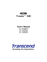 Transcend MP 520 User manual