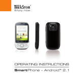 Trekstor Cell Phone Android 2.1 User manual