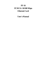 Trendnet PF-16 PCMCIA User manual