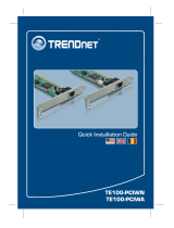 Trendnet TE100-PCIWA User manual