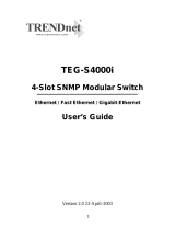 Trendnet TEG-S4000I User manual