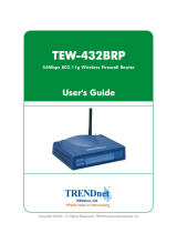Trendnet TEW-432BRP - Wireless Router User manual