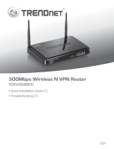 Trendnet Trendnet 300Mbps Wireless N VPN Router User manual