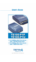 Trendnet 10/100Mbps mini Print Server User manual