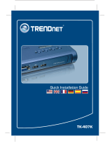 Trendnet RB-TK-407K User manual