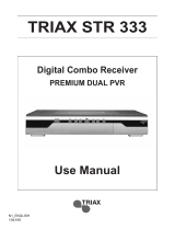 Triax STR 333 User manual