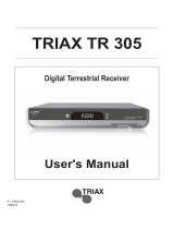 Triax TR 305 User manual